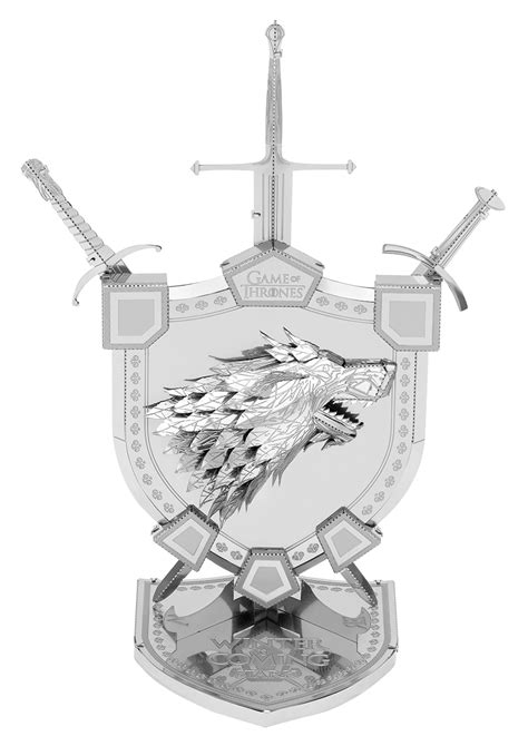 Metal Earth Game of Thrones House Stark Sigil : 